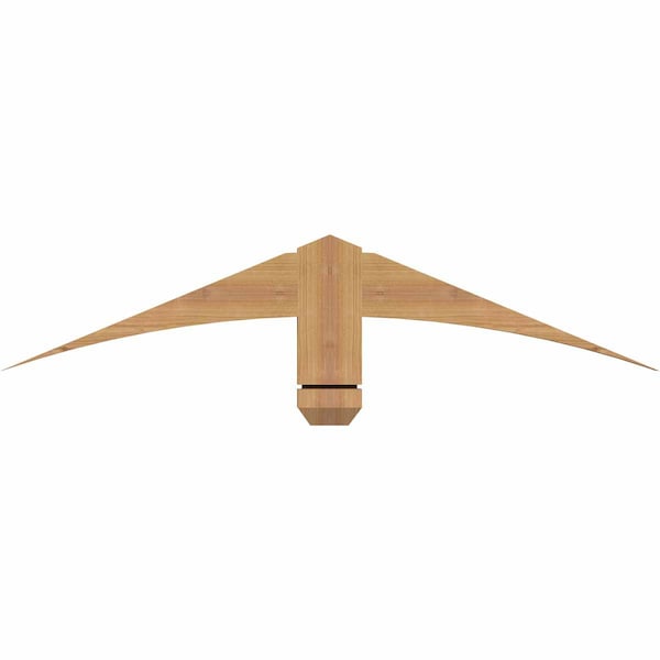 Ekena Millwork Bellingham Timber Gable Bracket, Western Red Cedar, 36"W x 7"H x 1 1/2"D x 3 1/2"F, 5/12 Pitch GBW036X07X0204BEL00SWR - main